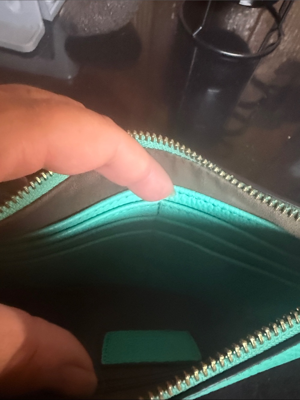 Women’s Teal Wristlet Clutch - No Brand